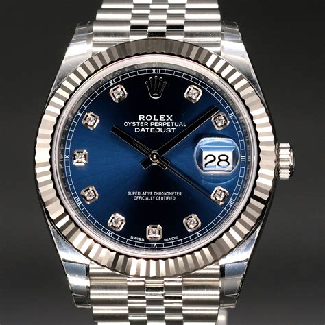 rolex datejust ii 41mm diamond dial|rolex datejust 41 price.